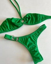 将图片加载到图库查看器，CAPRI HIGH LEG BIKINI BOTTOM - GREEN (WOVEN)
